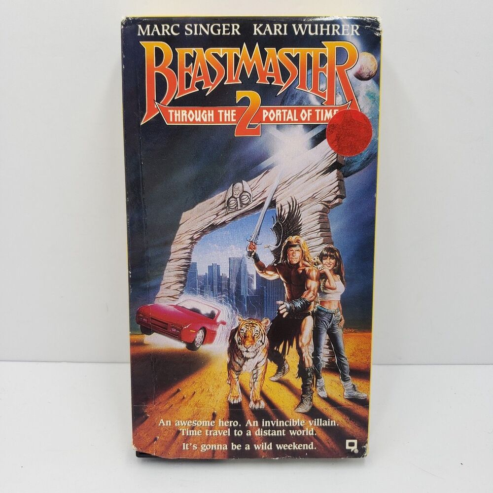 Beastmaster 2 Through the Portal of Time VHS 1991 Marc Singer Republic Pictures